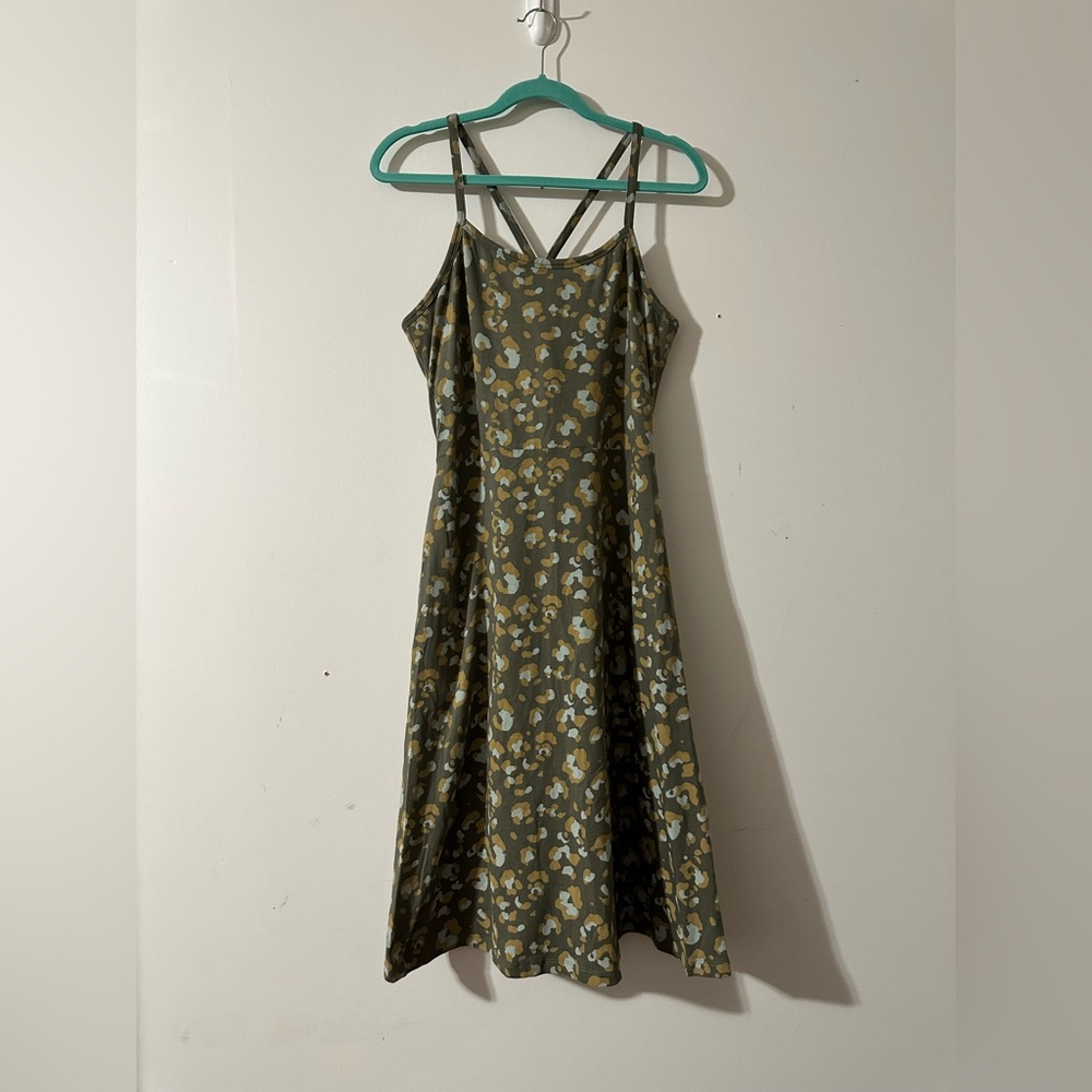 Pact Cheetah Print Athleisure Dress With Pockets